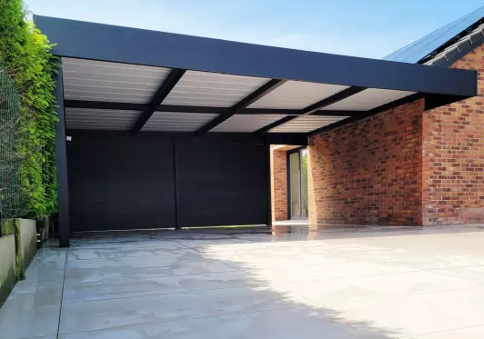 Carport m&eacute;tal sur mesure Hauts‑de‑France &ndash; Atelier M&eacute;tal Design